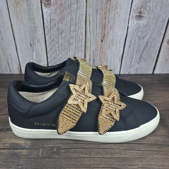 Vintage Havana The Iconic Limited Edition Sparkle Star Pure Black Women's Sz 8 - Picture 3 of 10